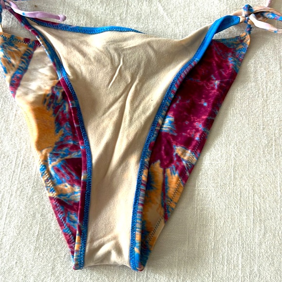 Vintage Jean Paul Gaultier Soleil Portraits Bikini Bottom and triangle top - Picture 6 of 6